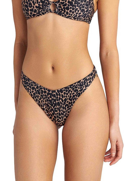 BLU4U Boho Life Bikini Brazil Animal Print Μαύρο Καφέ 26365574-02