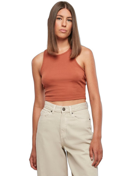 Urban Classics Γυναικείο Καλοκαιρινό Crop Top Ριπ Rusted TB1498-04420