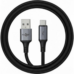 KLGO S-211 Braided USB-A to USB-C 60W 1m Black