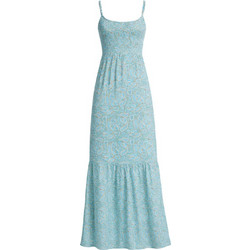 Roxy Tropical Glow Maxi Καλοκαιρινό Καθημερινό Φόρεμα Μεταξωτό Τιρκουάζ ERJWD03965-GLD6