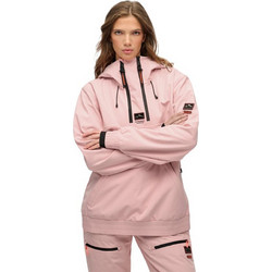 Superdry Γυναικείο Αθλητικό Φούτερ με Κουκούλα Ροζ YS110007A-HH0