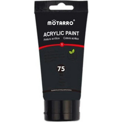 Motarro Black Ακρυλικό Χρώμα Ζωγραφικής 75ml