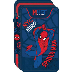 Must Spider-Man NYC Hero Κασετίνα Γεμάτη με 3 Θήκες Μπλε 508825