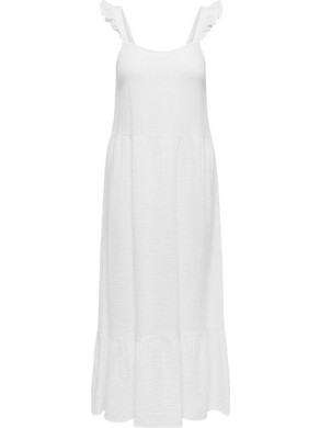 Only Thyra Maxi Καλοκαιρινό Καθημερινό Φόρεμα Λευκό 15381134