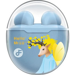 Fineblue Hello'Lu Ακουστικά Bluetooth Earbud Blue