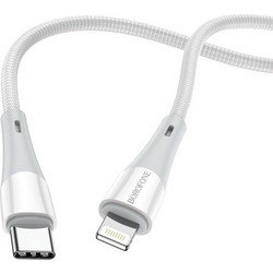 Borofone BX60 Braided USB-C to Lightning Cable 1m White