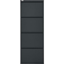 Stewe Home Παπουτσοθήκη Μεταλλική Μαύρη M50xΠ15xΥ136cm STE-003002-V4881