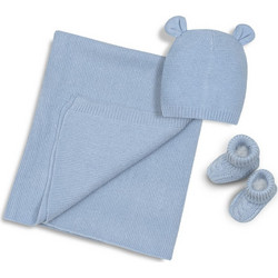 Interbaby Σετ Δώρου για Νεογέννητο Αγόρι Μπλε 3τμχ SET52-01