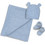 Interbaby Σετ Δώρου για Νεογέννητο Αγόρι Μπλε 3τμχ SET52-01