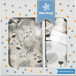 Bebe Stars Σετ Ρούχων για Νεογέννητα Panda Μπεζ 5τμχ