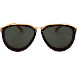 Marni ME607S 798 Ανδρικά Γυαλιά Ηλίου Aviator Κοκάλινα Κίτρινα με Μαύρο Φακό