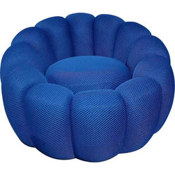 Kare Design Πολυθρόνα Περιστρεφόμενη Μπλε Peppo Bloom