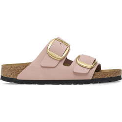 Birkenstock Arizona Big Buckle Δερμάτινα Γυναικεία Σανδάλια Ανατομικά Ροζ 1026583
