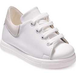 Gorgino Βαπτιστικά Sneakers για Αγόρι Δερμάτινα Ανατομικά Λευκά Μπεζ 3166