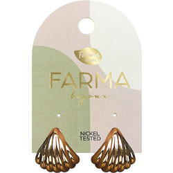 Farma Bijoux Γυναικεία Σκουλαρίκια Κρεμαστά Xρυσά BEWOW21