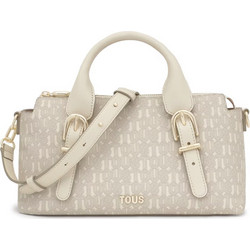 Tous Buckles Silhouette Γυναικεία Τσάντα Χειρός από Δερματίνη Μπεζ 2002201501