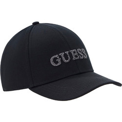 Guess Γυναικείο Καπέλο Jockey Υφασμάτινο Μαύρο AW5474COT01-BLA