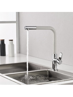 Inter Ceramic ICF718650 Μπαταρία Κουζίνας Πάγκου Διπλής Παροχής Ανάμεικτη Inox