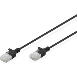 Digitus U/UTP Cat.6 Καλώδιο Δικτύου Ethernet 0.5m Black DK-1618-005S-BL