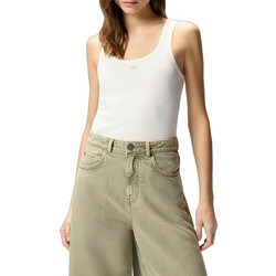 Pinko Γυναικείο Καλοκαιρινό Top Ριπ Λευκό 100807A338-Z05