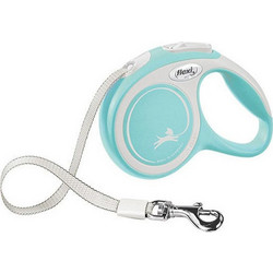 Flexi New Comfort Πτυσσόμενο Λουρί Σκύλου έως 12kg 3m Λευκό Γαλάζιο