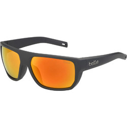 Bolle 12664-S Γυαλιά Ηλίου Τετράγωνα Κοκάλινα Μαύρα με Πορτοκαλί Φακό