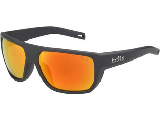 Bolle 12664-S Γυαλιά Ηλίου Τετράγωνα Κοκάλινα Μαύρα με Πορτοκαλί Φακό