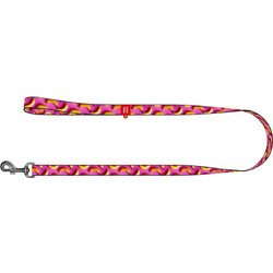 Waudog Banana Λουρί Σκύλου 1.22m x 20mm Ροζ