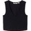 Tom Tailor Γυναικείο Καλοκαιρινό Crop Top Ριπ Μαύρο 1038650-14482
