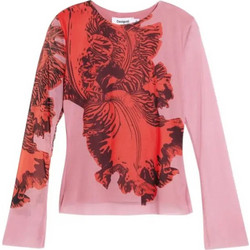 Desigual Orchid Γυναικείο Χειμερινό Top Φούξια 26SWTK50-3049