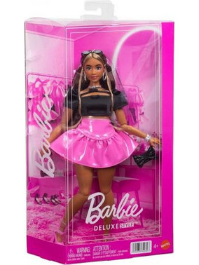 Mattel Barbie Deluxe Style with Pink Vinyl Skirt