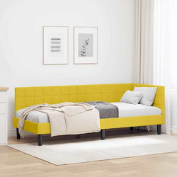 vidaXL Κρεβάτι Μονό Υφασμάτινο με Τάβλες 80x200cm 42016414