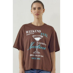 Admiral Γυναικείο Αθλητικό T-Shirt Καφέ 1121560099