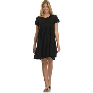 PNN Nightwear Mini Καλοκαιρινό Καθημερινό Φόρεμα Μεταξωτό Μαύρο 0263-0014-1 PNN Nightwear Mini Καλοκαιρινό Καθημερινό Φόρεμα Μεταξωτό Μαύρο 0263-0014-1