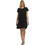 PNN Nightwear Mini Καλοκαιρινό Καθημερινό Φόρεμα Μεταξωτό Μαύρο 0263-0014-1