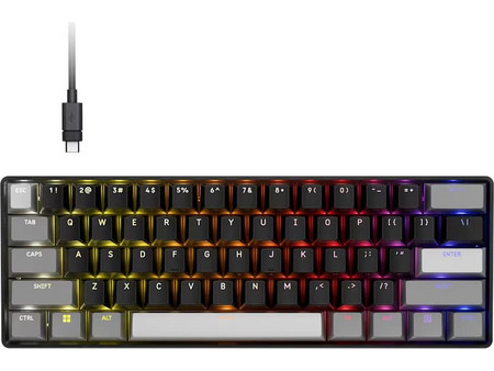 Corsair Clipper Pro Mini 60 Μηχανικό Gaming Πληκτρολόγιο 60% με Corsair MGX Διακόπτες RGB Black