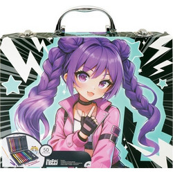 AS Company Happihobbi Deluxe Manga Σετ Ζωγραφικής με Βαλιτσάκι 50τμχ