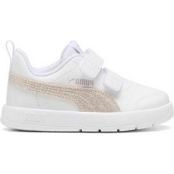 Puma Courtflex V3 Παιδικά Sneakers Μπεζ 408381-01