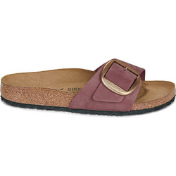 Birkenstock Madrid Big Buckle Γυναικεία Σανδάλια Suede Ανατομικά Μπορντό 1033145