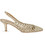 Lara Conte Γόβες Slingback Δερμάτινες με Τακούνι Στιλέτο Χρυσές W420S3414-57L