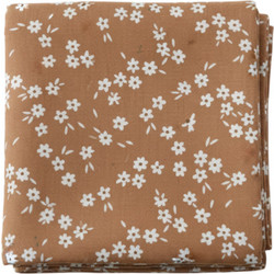 QueenMother Flowers Πάνα Αγκαλιάς από Μουσελίνα Καφέ 120x110cm MSLN6