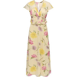 Only Maxi Καλοκαιρινό Καθημερινό Φόρεμα Floral Κίτρινο 15381141