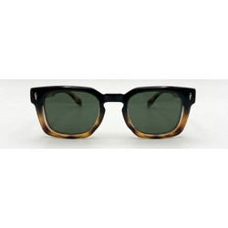 Enzo SZ8303 C4 Γυαλιά Ηλίου Τετράγωνα Κοκάλινα Κίτρινα με Πράσινο Φακό