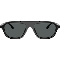 Oliver OV5613SU 1731P2 Ανδρικά Γυαλιά Ηλίου Aviator Κοκάλινα Μαύρα με Μαύρο Φακό