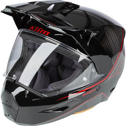 Klim X1 Alpha Quanta Gloss Black Fiery Red Κράνος Μηχανής On / Off 1550gr
