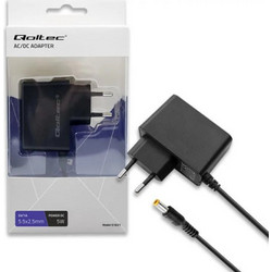 Qoltec 51021 Φορτιστής Laptop 5W 5V 1A με Ενσωματωμένο Καλώδιο Τροφοδοσίας