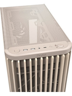 Asus ProArt PA401 Wood Edition Beige Midi Tower Κουτί Υπολογιστή με Πλαϊνό Παράθυρο