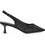 Seven Γόβες Slingback με Λεπτό Χαμηλό Τακούνι & Στρας Μαύρες W470V5323-A93