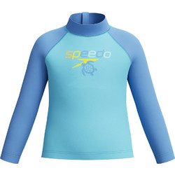 Speedo Αντηλιακό UV Βρεφικό Μαγιό Μπλούζα για Αγόρι Γαλάζιο 8-003484003