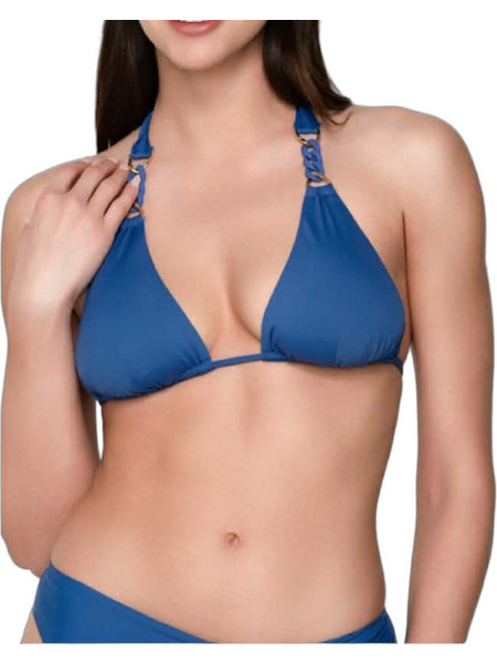 Luna Bikini Top Τριγωνάκι με Ενίσχυση Μπλε 94222
